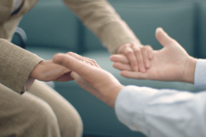 people holding hands