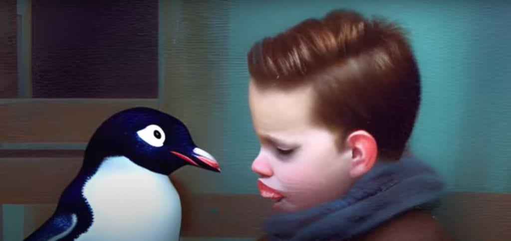 Young people at Ivetsey Bank Hospital recreate Monty the Penguin.